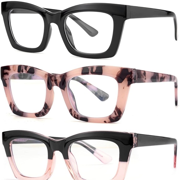 Stylish Blue Light Blocking Computer Square Reading Glasses - Picture 2 of 2